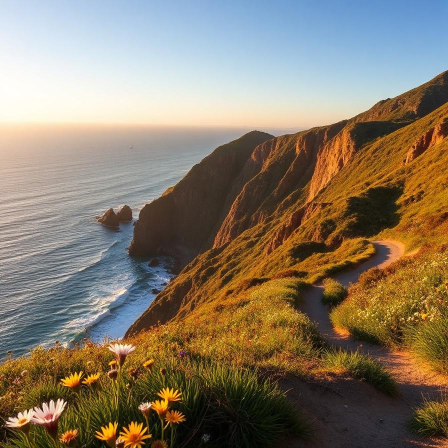 Pacific cliffs walk