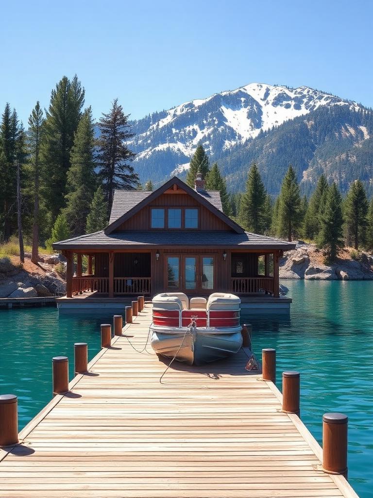 Lake house dock