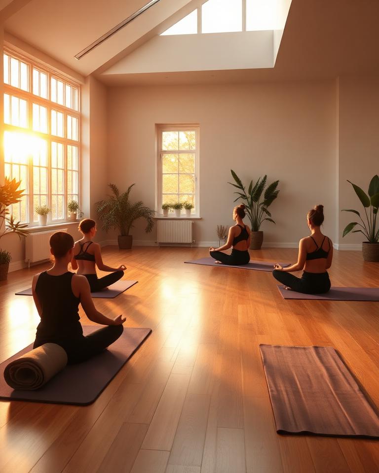 Yoga studio walking distance